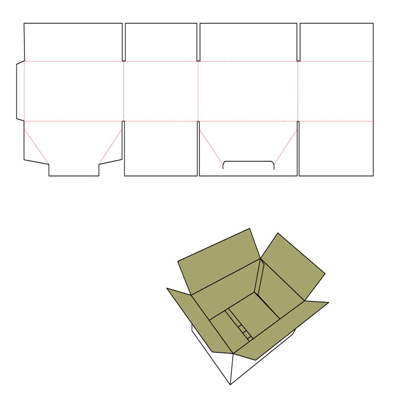 Wellåderitning för FEFCO 0233.1