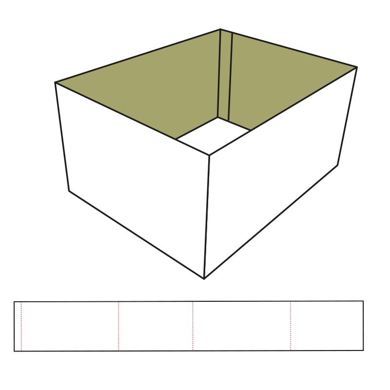 Ritning för FEFCO 0501