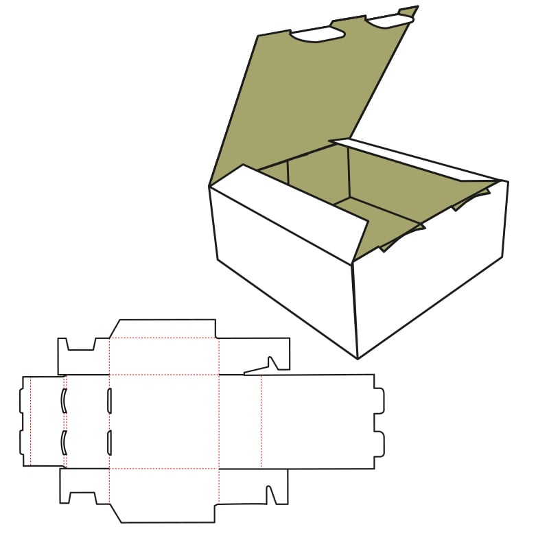 Wellåderitning för FEFCO MB2
