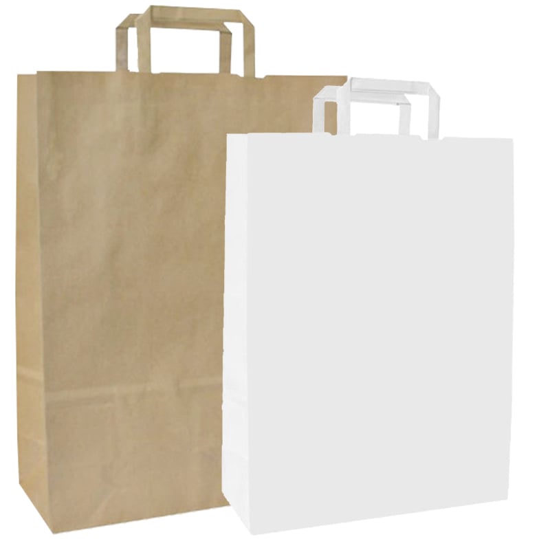 Papperskassar platta handtag