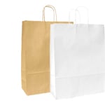 Papperskassar tvinnade handtag