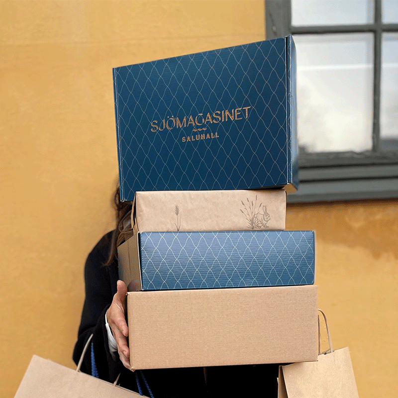 Presentförpackning med eget tryck