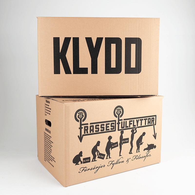 Flyttlådor med eget tryck