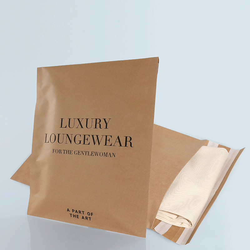 E-handelspåse i papper med tryck