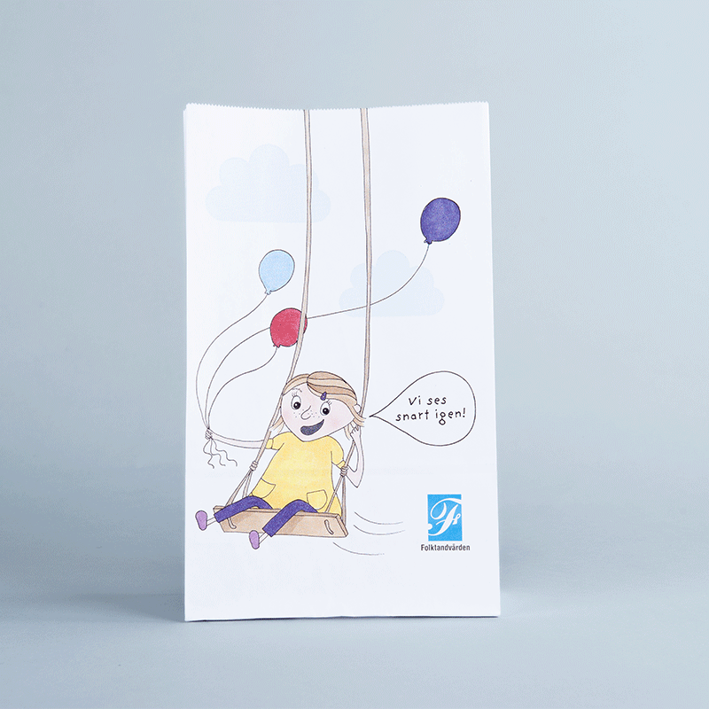 Papperspåse med tryck