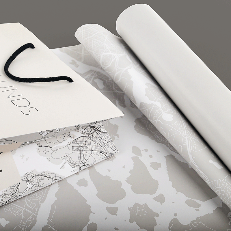 Presentpapper med tryck