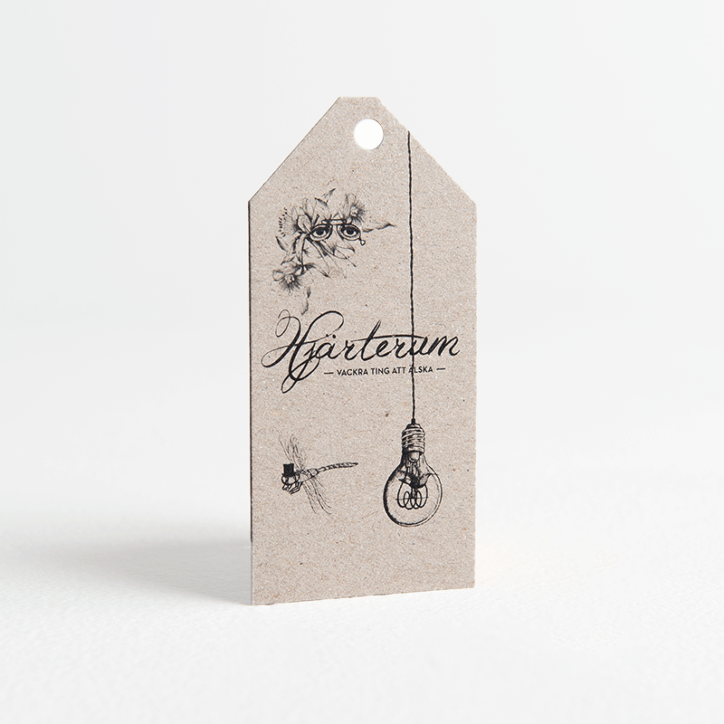 Hängetiketter med eget tryck