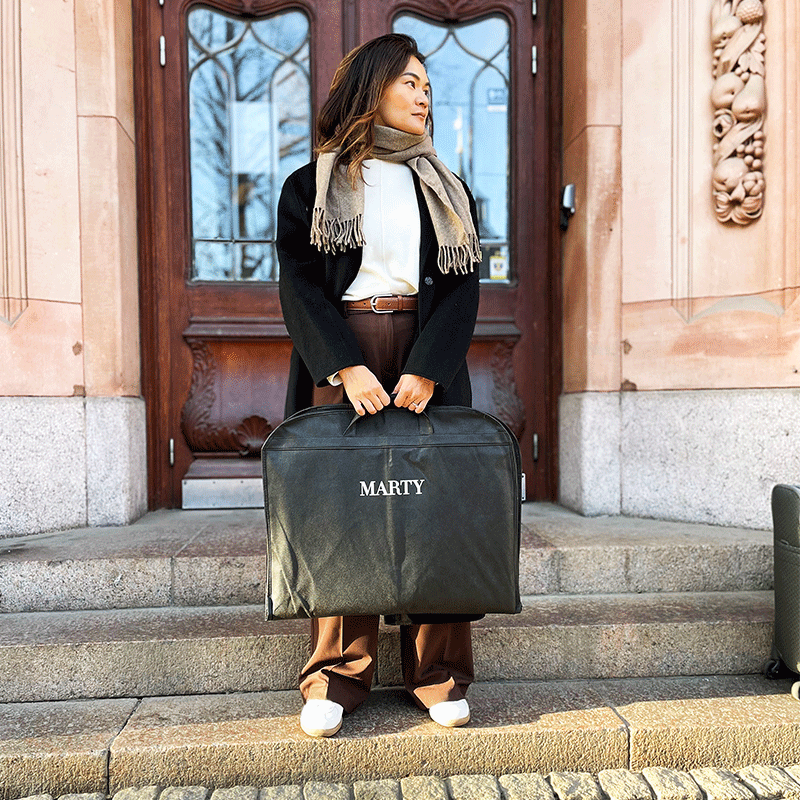 Resegarderober med tryck