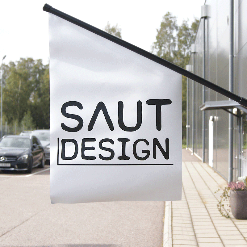 Flagga med eget tryck