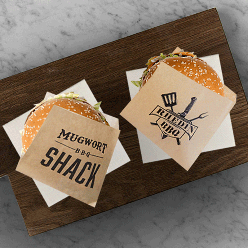 Matemballage med tryck