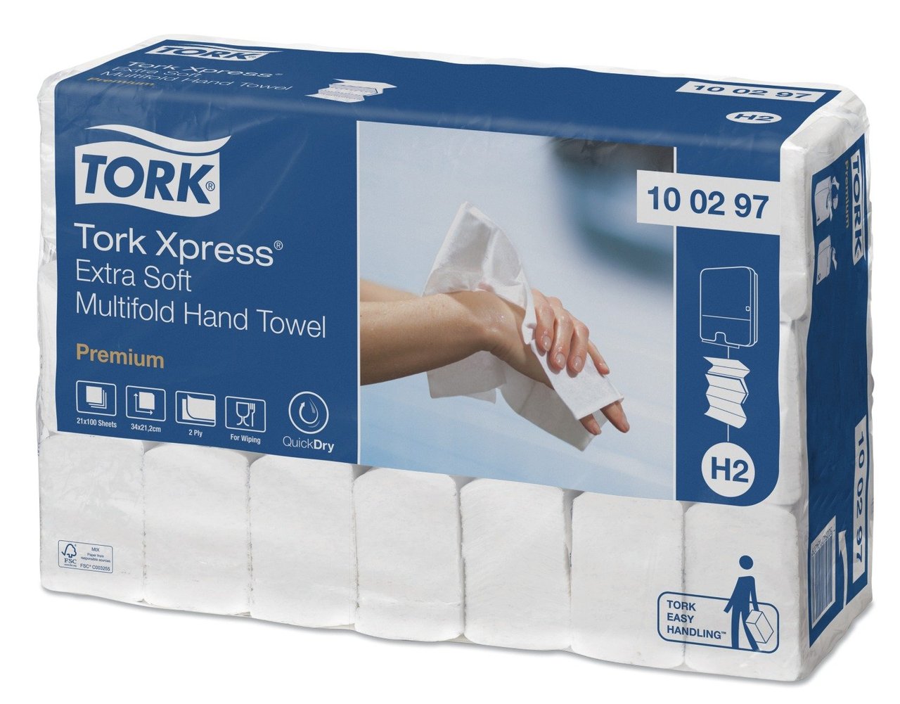 Handduk Tork Premium Xpress Extra mjuk H2 - 1
