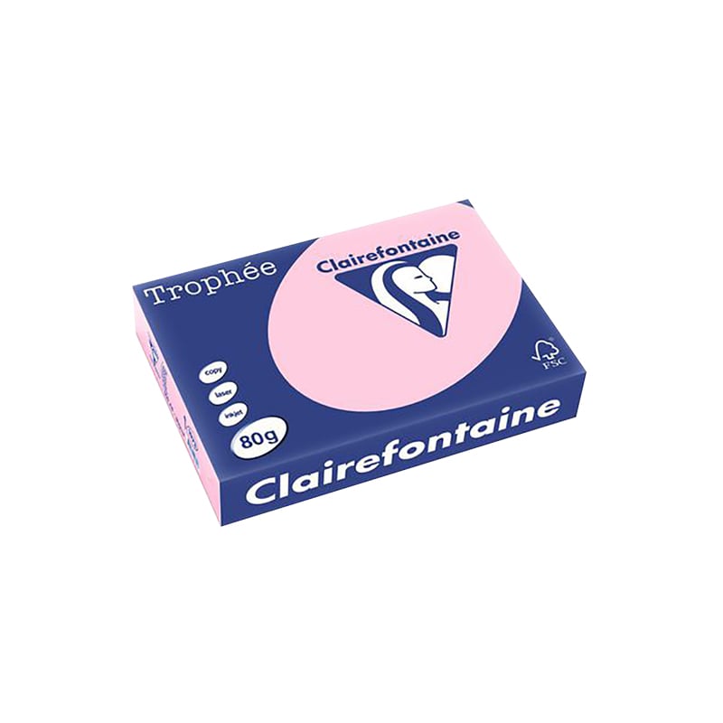 Färgat papper A4 rosa - 1
