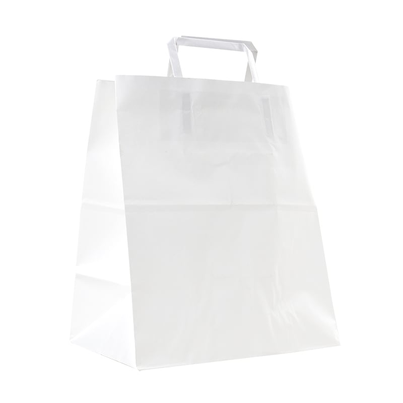 Take away kasse / plantkasse platta handtag vit - 1