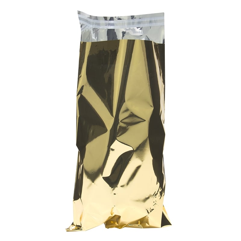 Foliepåse Fondo med tejpförslutning guld - 1