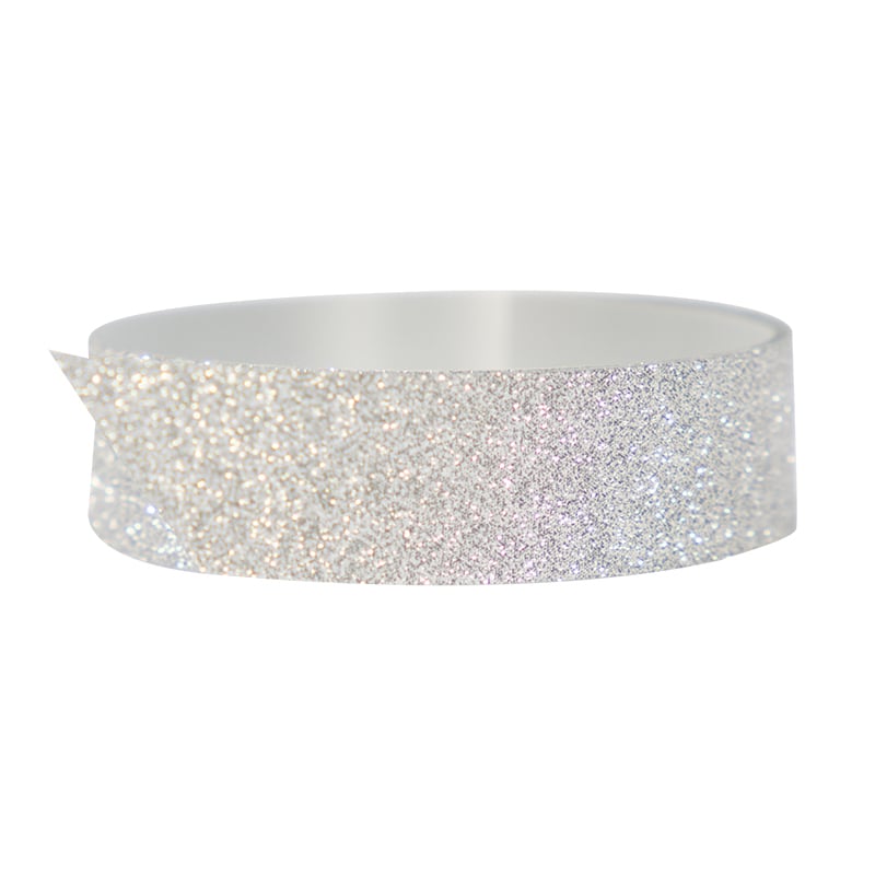 Polyband glitter silver - 1