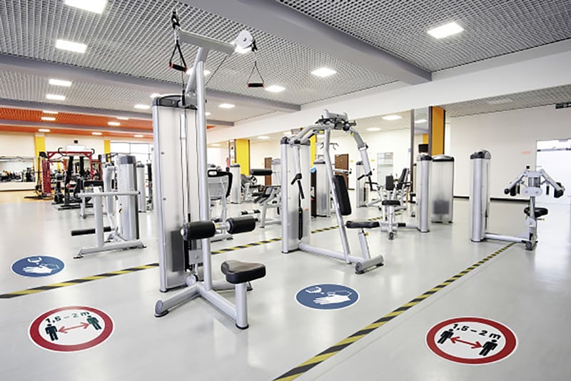 Varseldekal "Håll avstånd" - 3