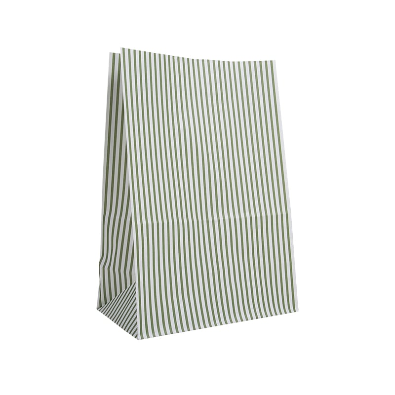 Papperspåse Randig Oliv - 1