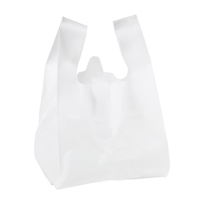 Hängselbärkasse non-woven vit - 1