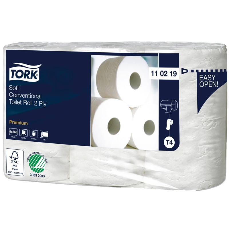 Toalettpapper Tork extra långt mjukt Premium T4 - 1