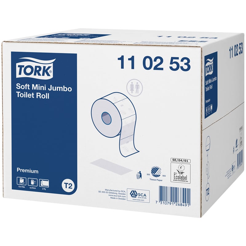 Toalettpapper Tork Premium Mini Jumbo T2 - 1