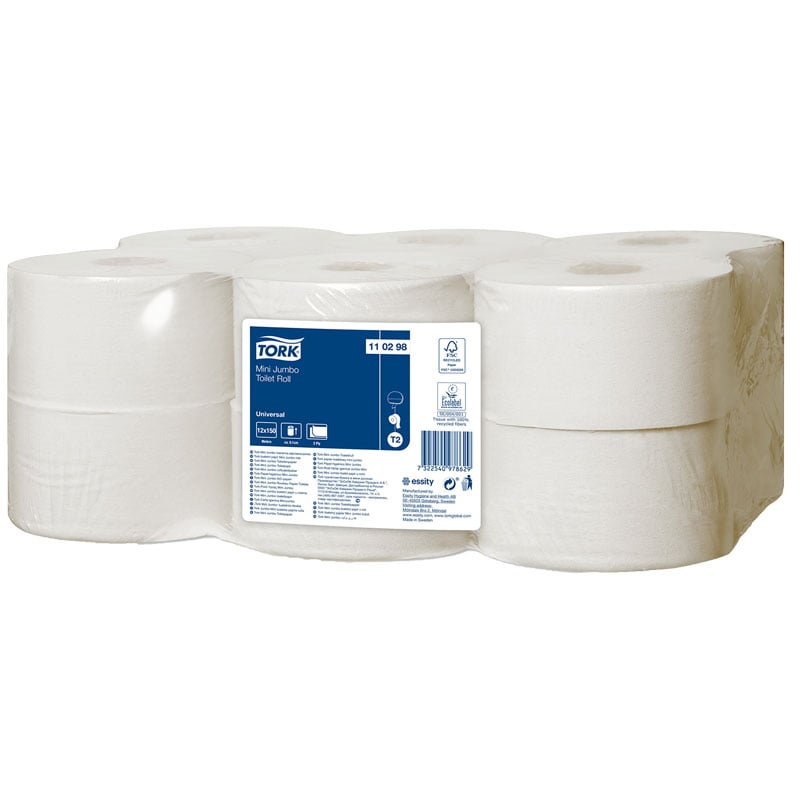 Toalettpapper Tork Universal Mini Jumbo T2 - 1