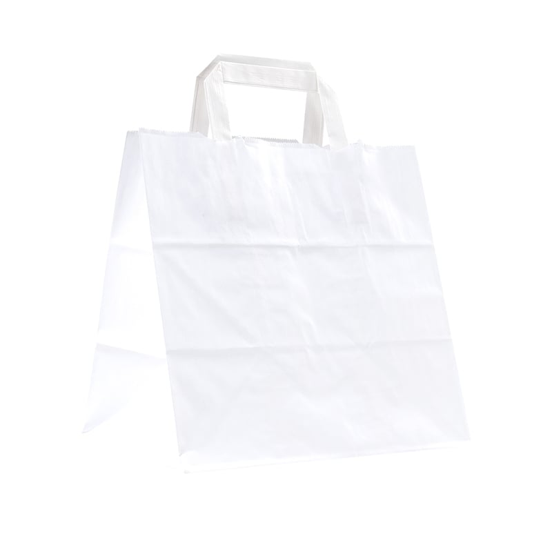 Take away kasse / plantkasse platta handtag vit - 2