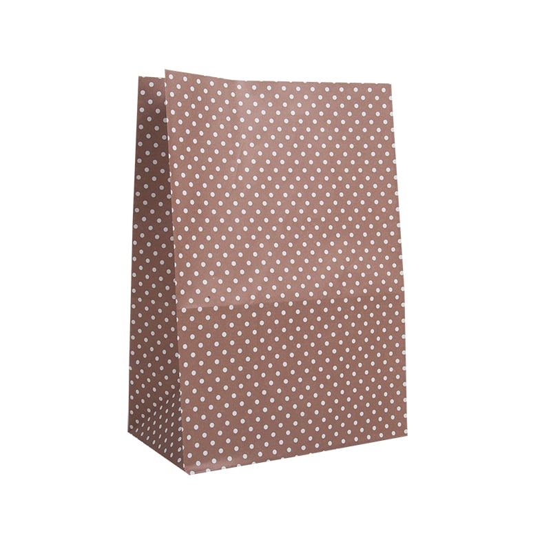 Papperspåse Prick Brun - 1