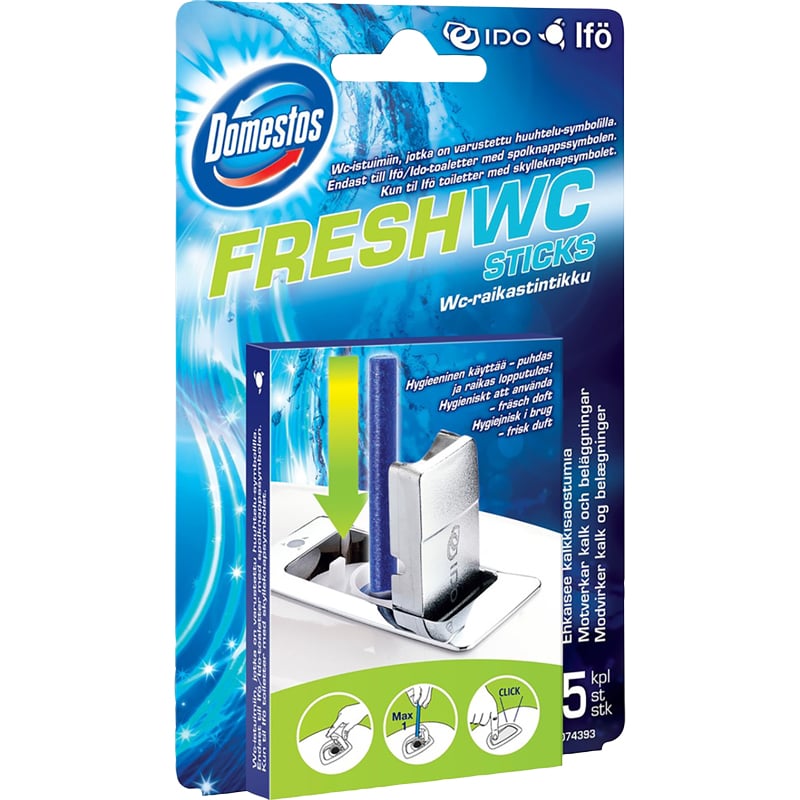 Domestos Fresh WC-Sticks Ocean - 1