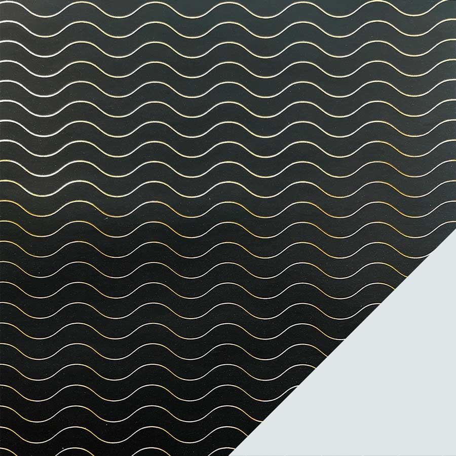 Presentpapper Metallic Waves