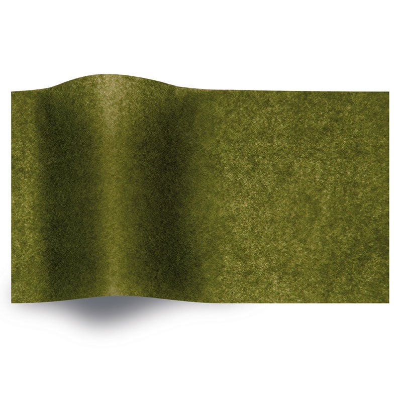 Silkespapper enfärgat Oliv - 1