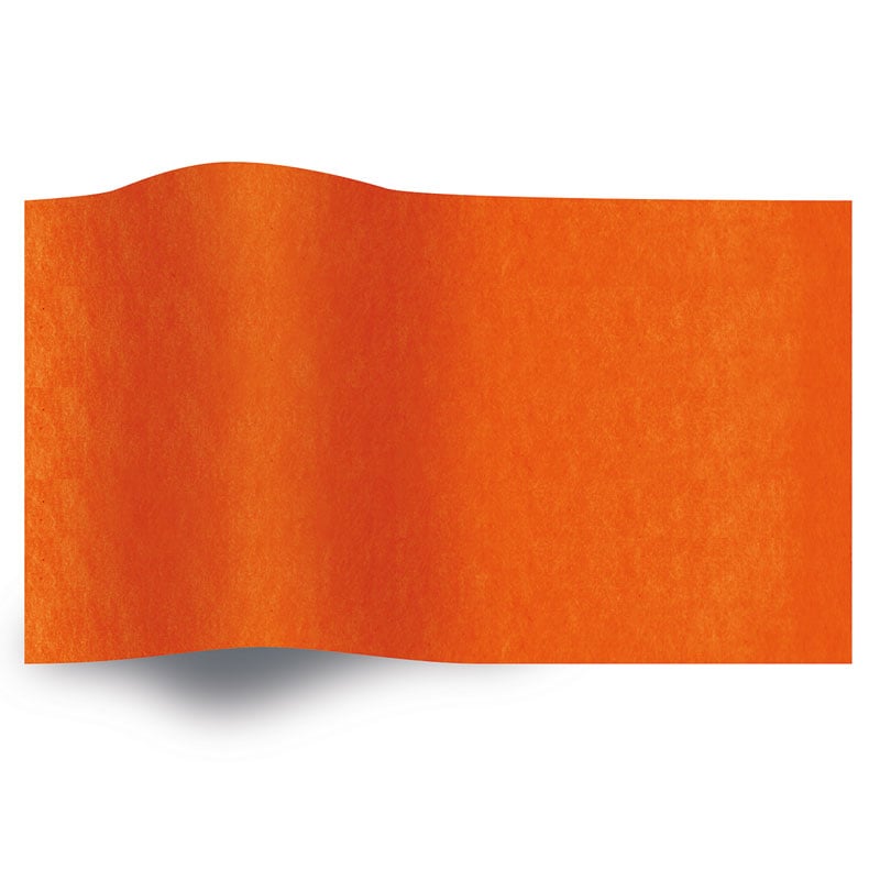 Silkespapper enfärgat Orange