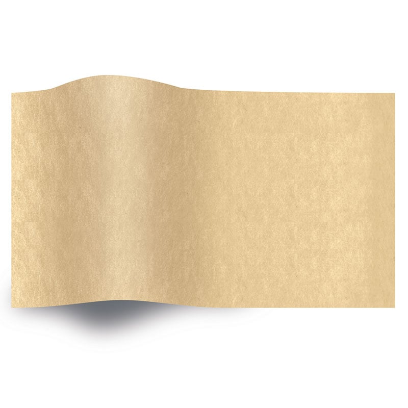 Silkespapper enfärgat Tan - 1