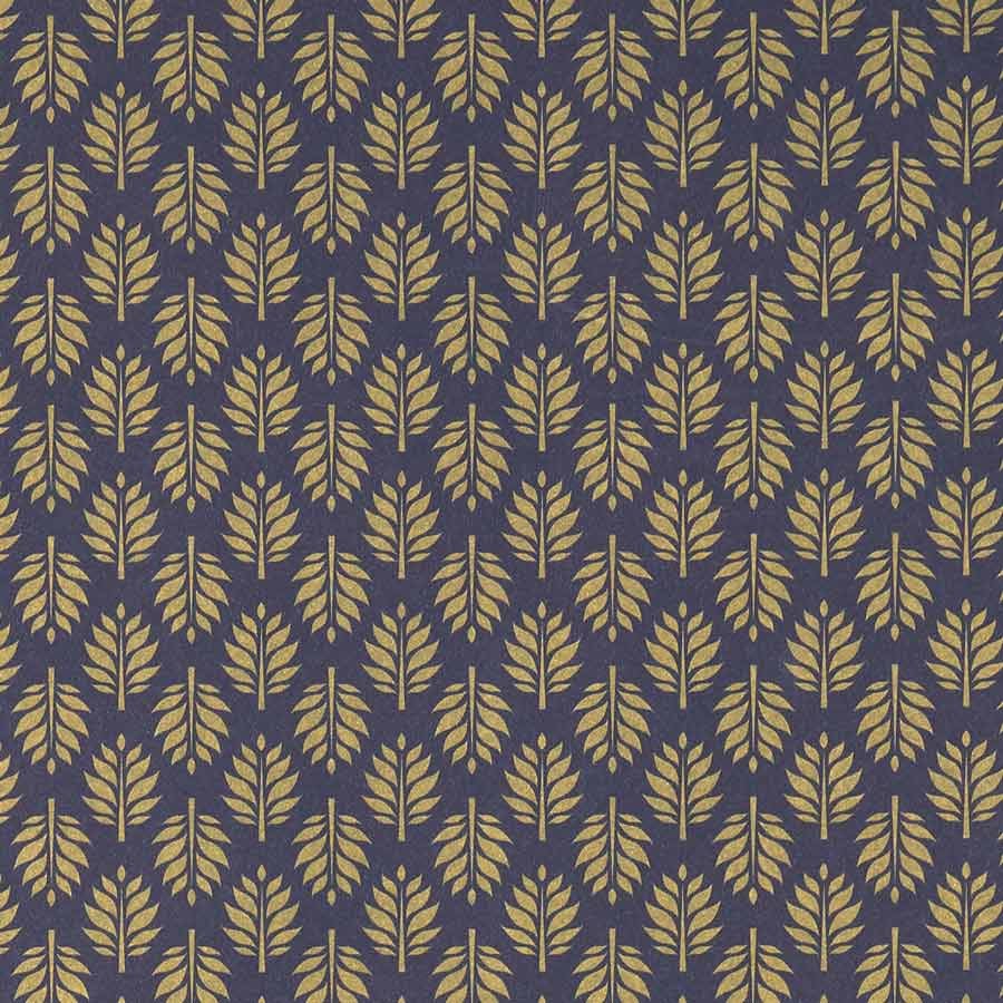 Presentpapper Leaf Blue/Gold