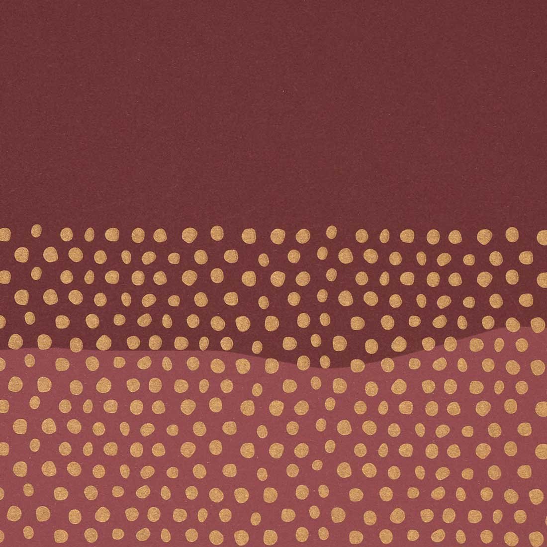 Presentpapper Half Dots Bordeaux/Gold