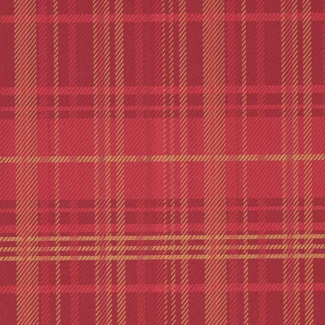 Presentpapper Tartan Bordeaux/Gold