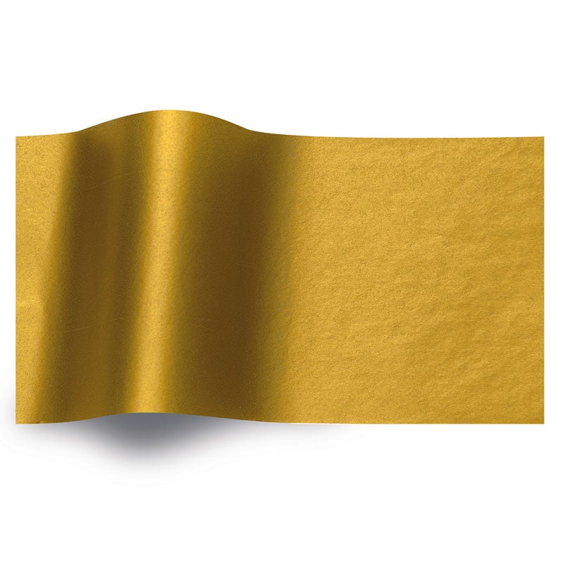 Silkespapper Metall Guld 1-sidig - 1