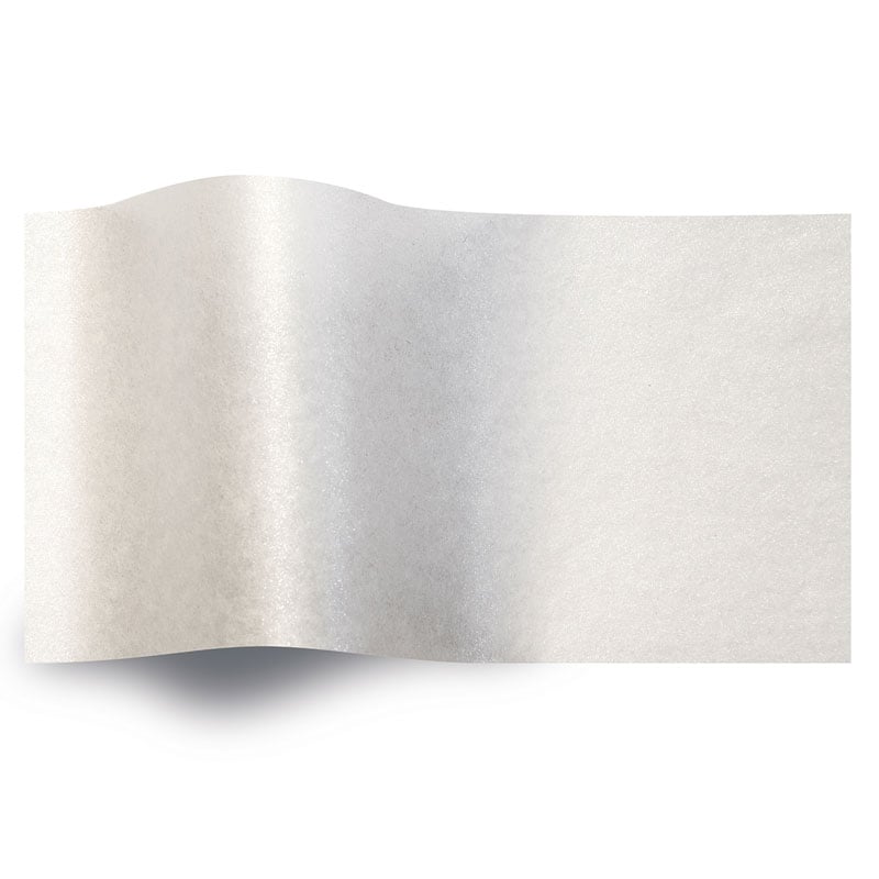 Silkespapper Pearl Vit - 1
