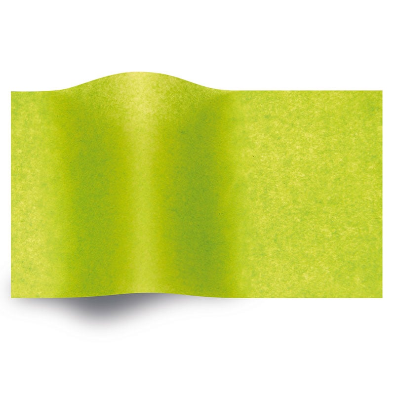 Silkespapper vaxat Lime - 1
