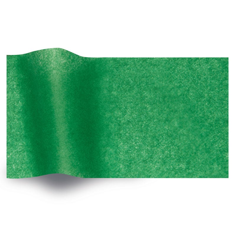 Silkespapper vaxat Kelly Green - 1