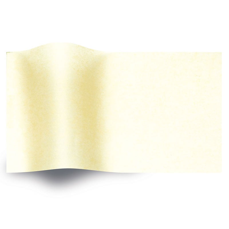 Silkespapper vaxat Khaki Beige