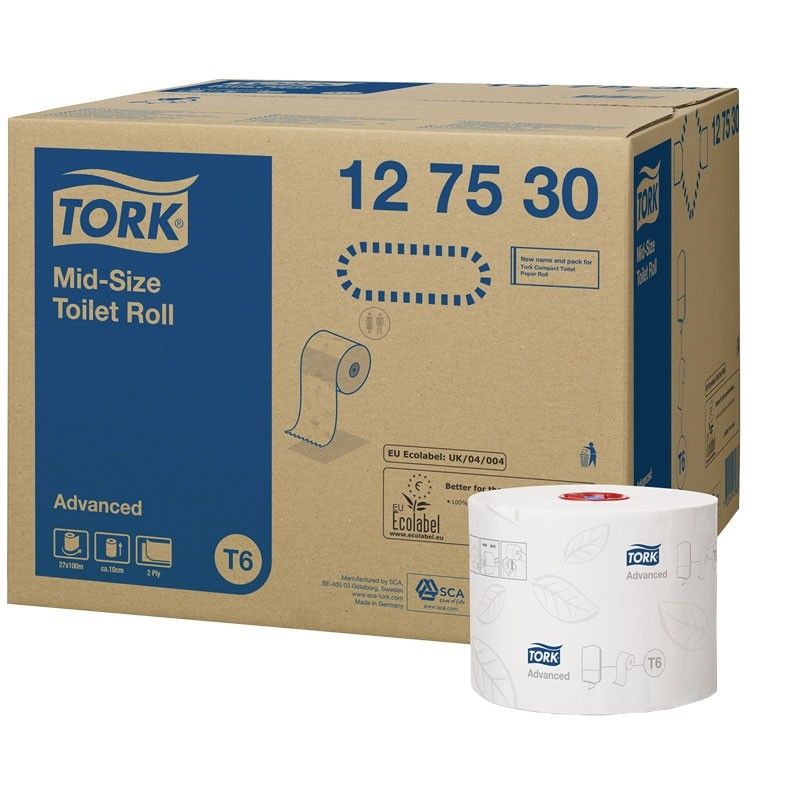 Tork Advanced Toalettpapper Kompakt Auto Shift T6 - 2