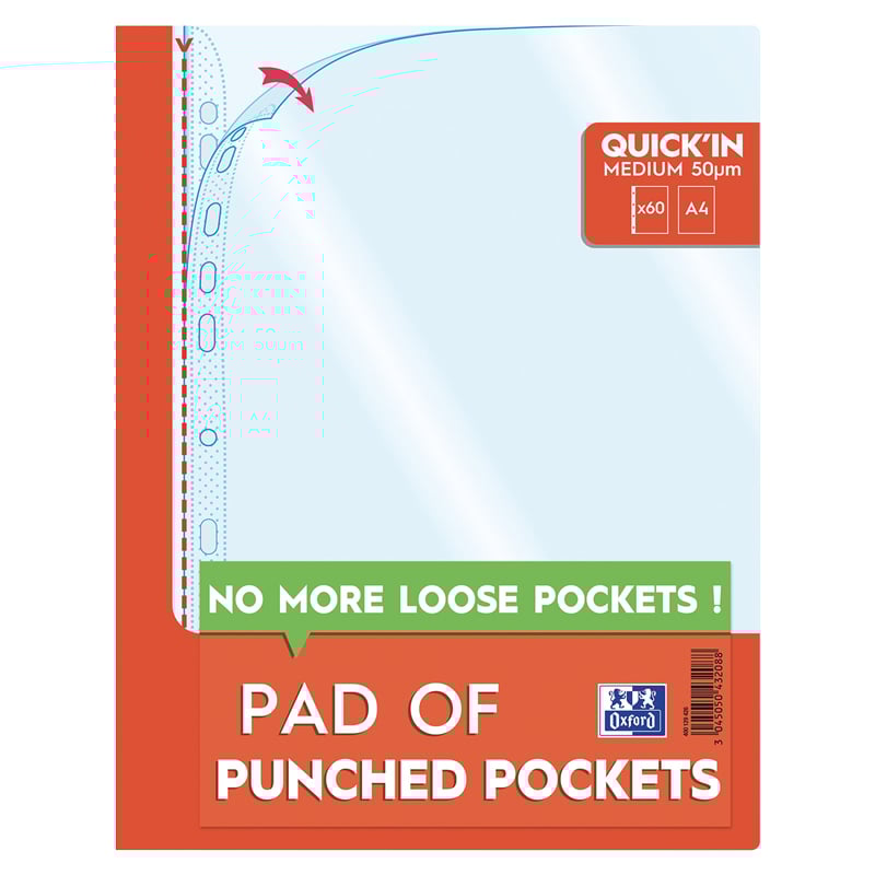 Block med hålade A4 fickor - 1
