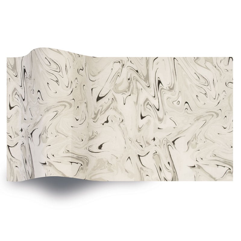 Silkespapper Black Marble - 1