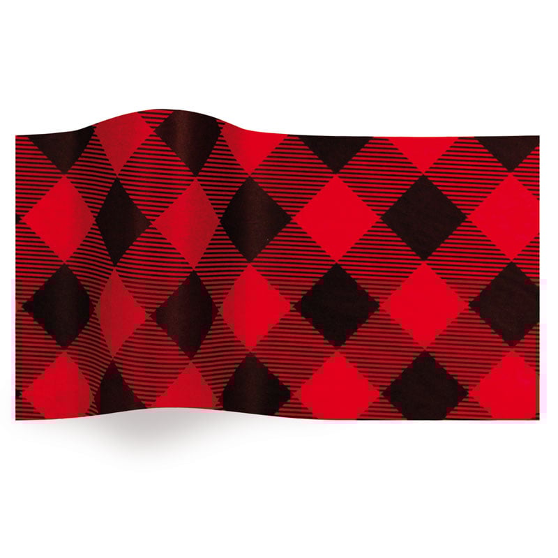 Silkespapper Buffalo Plaid - 1