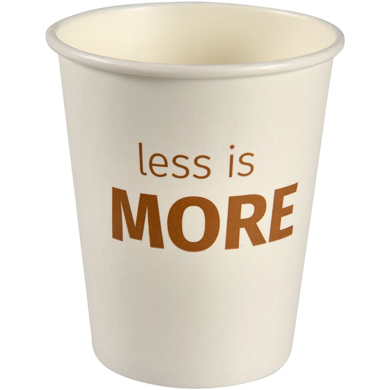 Kaffebägare Less Is More - 1