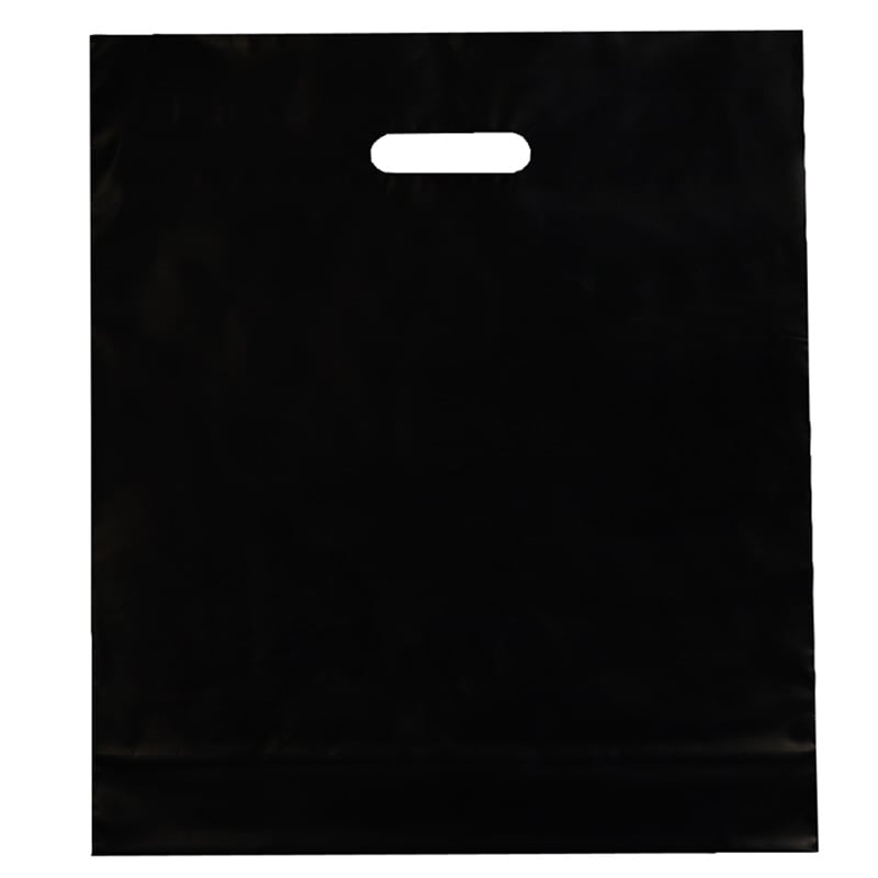 Plastbärkasse hdpe-plastsvart - 1