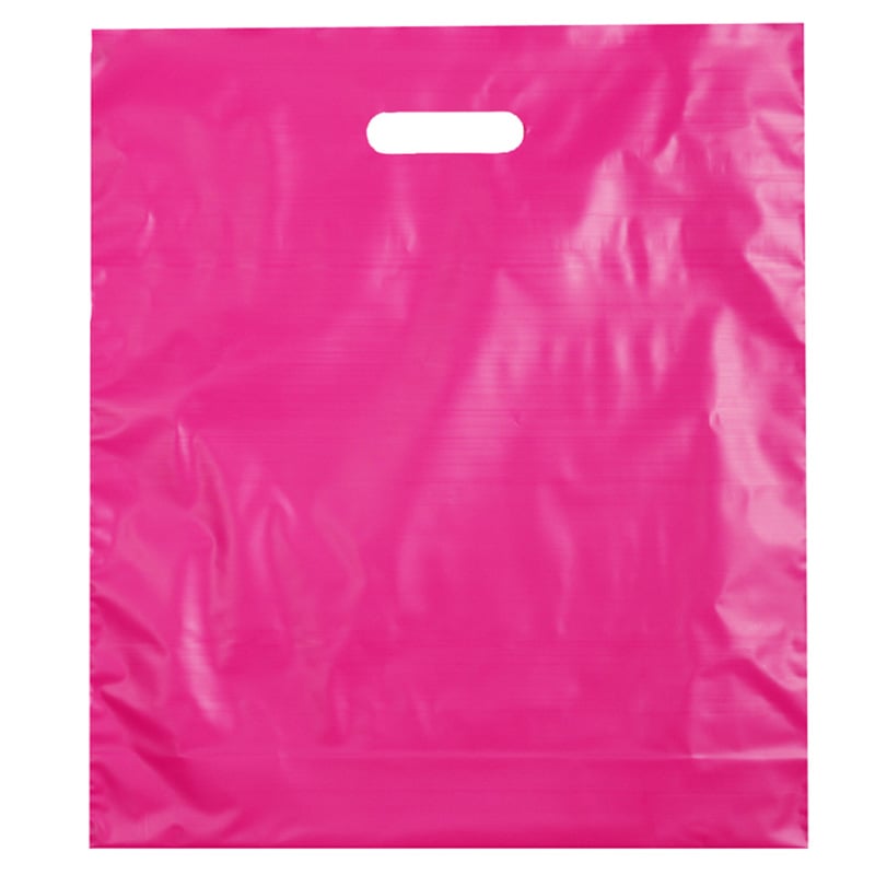 Plastbärkasse cerise