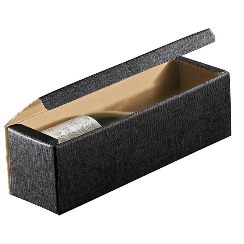 Presentkartong för flaskor svart - 3