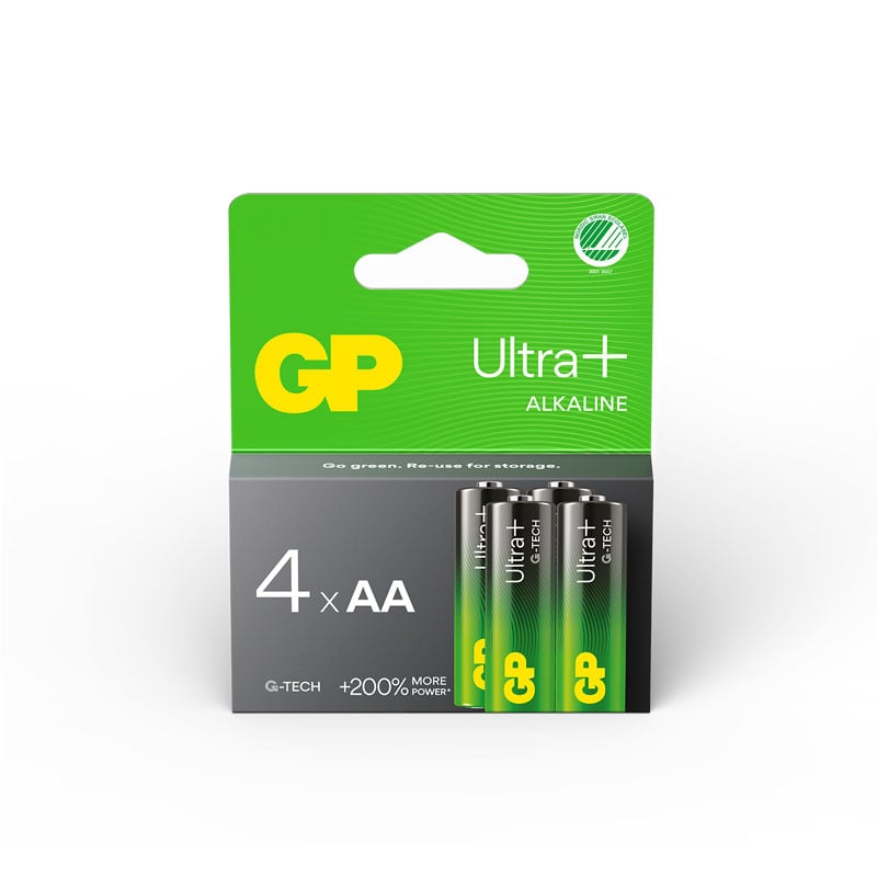 Batteri Ultra Plus Alkaline GP - 1