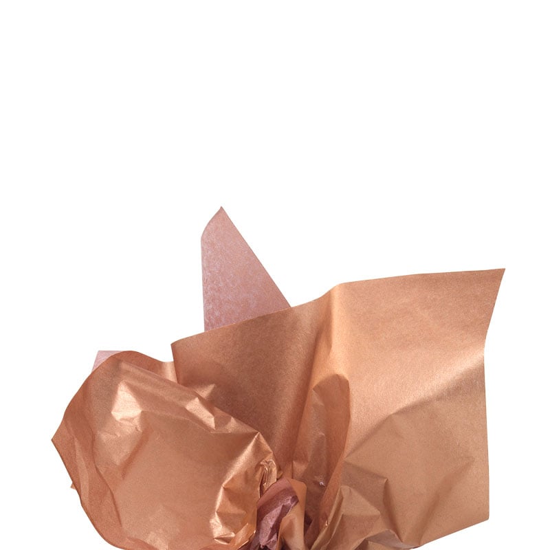 Färgat silkespapper metallic koppar - 1